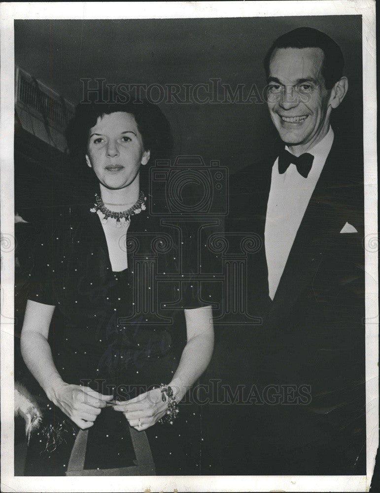 1939 Press Photo Raymond Massey Actor Marries Dorothy Whitney New York - Historic Images
