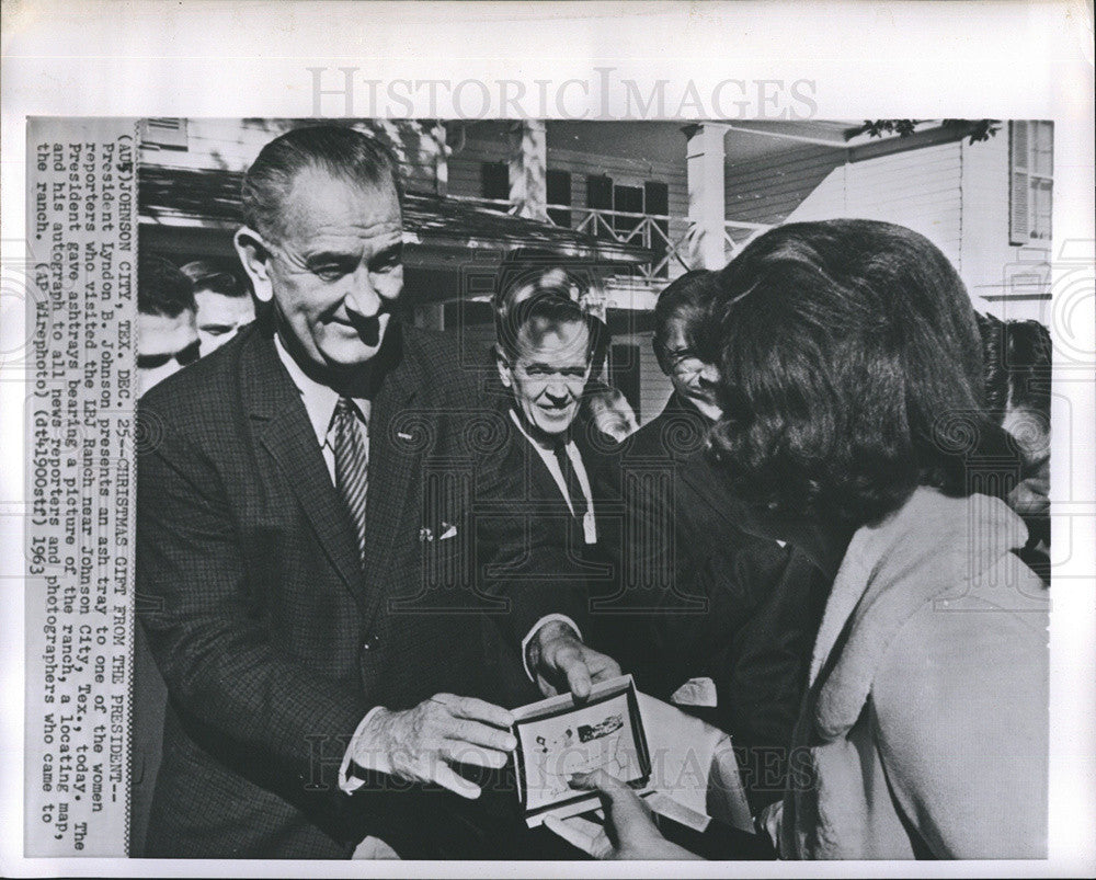 1963 Press Photo President Lyndon B. Johnson - Historic Images