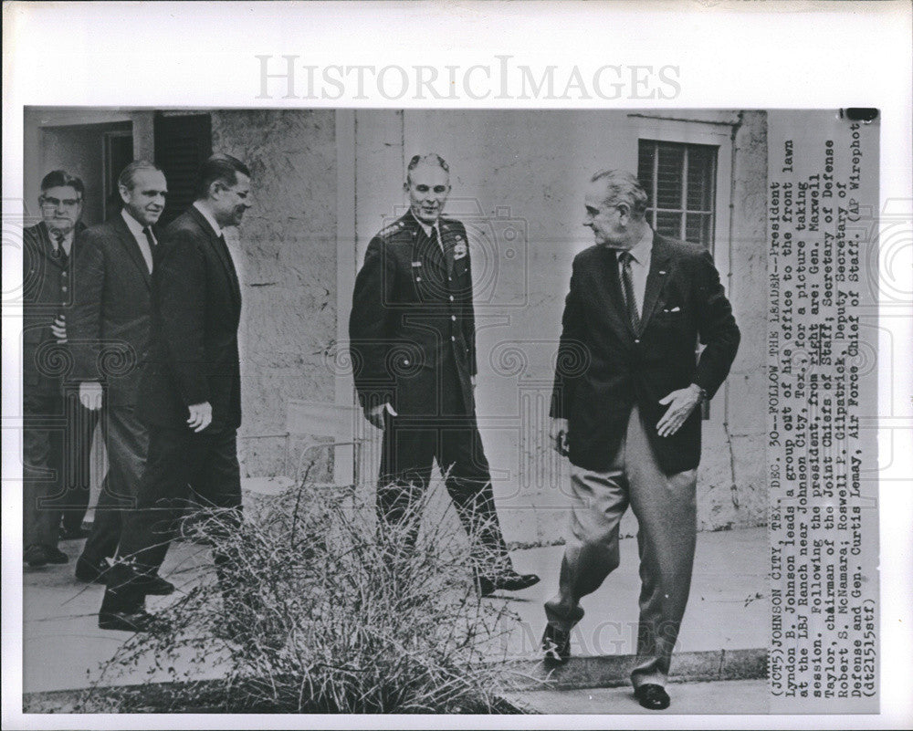 Press Photo President Johnson - Historic Images