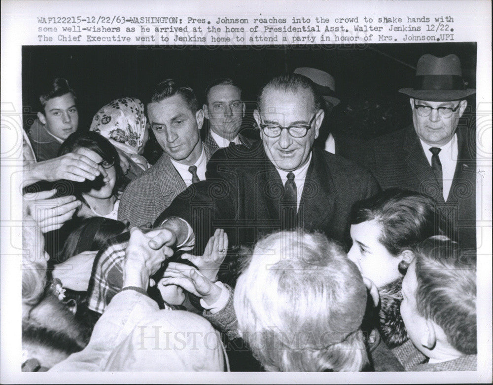 1963 Press Photo Pres. Johnson - Historic Images