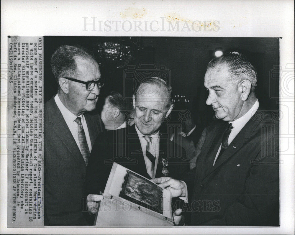 1965 Press Photo President Johnson - Historic Images