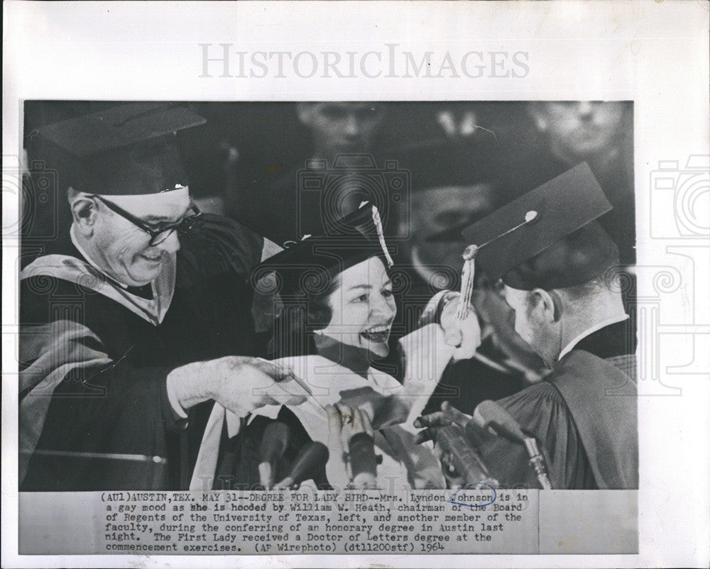 1964 Press Photo Pres Johnson - Historic Images