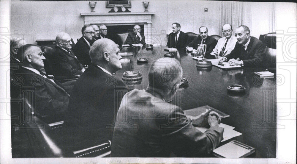 1965 Press Photo Pres Johnson - Historic Images