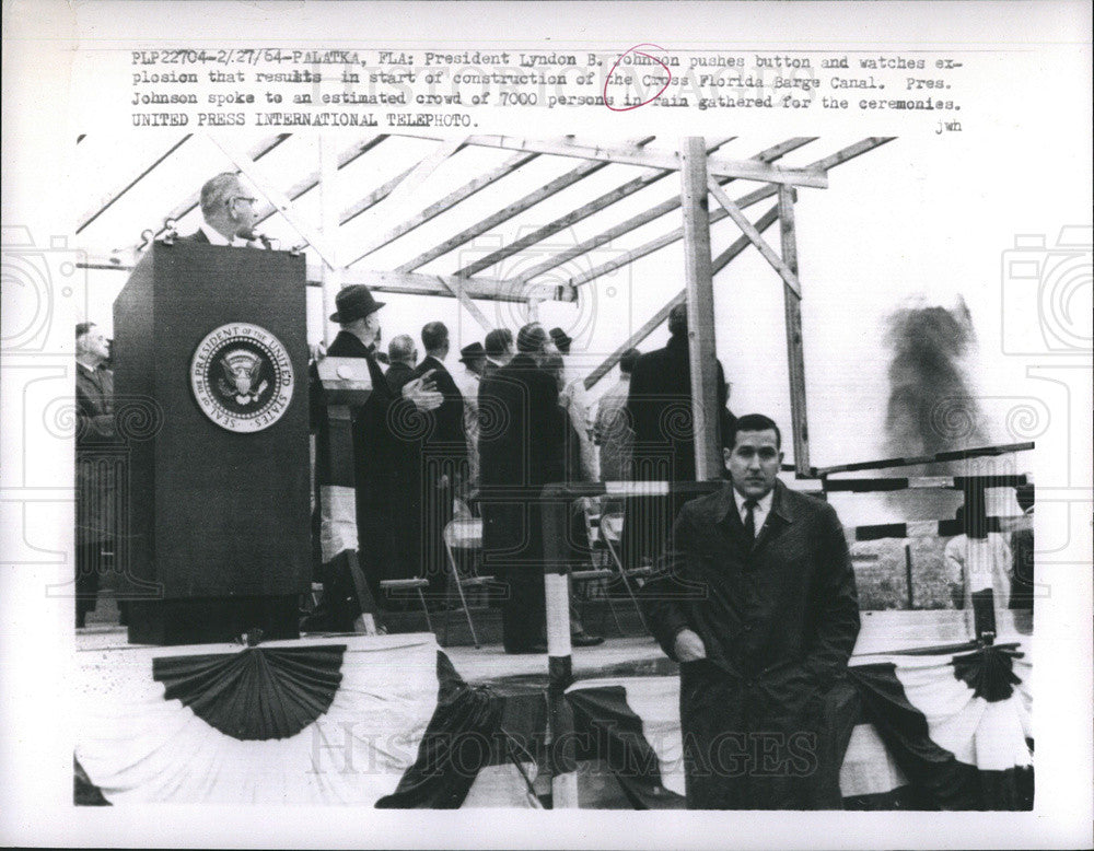 1964 Press Photo President Lyndon Johnson - Historic Images