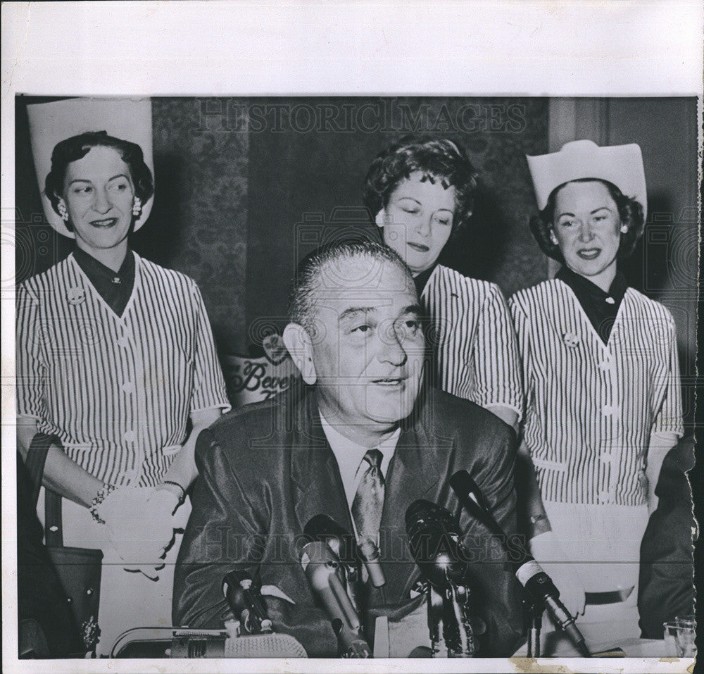 1960 Press Photo Senator Lyndon B. Johnson - Historic Images