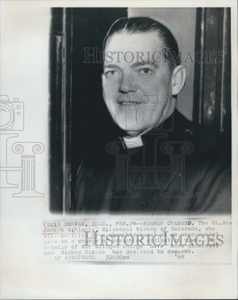 1968 Bishop Rt. Rev. Joseph S. Minnis charged - Historic Images