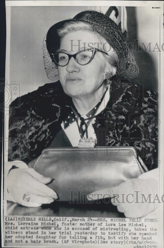 1950 Mrs. Michel Lorraine Michel Foster mom of Child Actress - Historic Images