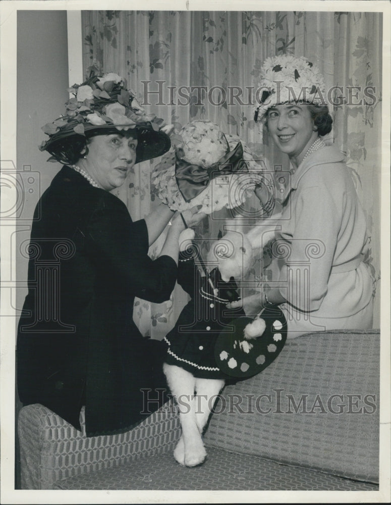 1963 Mrs. Joseph Mikolas And Mrs. Robert F. Hanson, Easter Breakfast - Historic Images