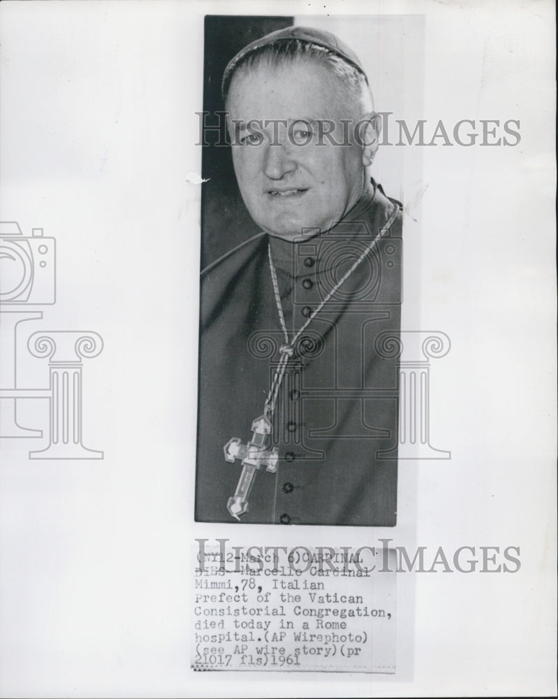 1961  Marcello Cardinal Mimmi - Historic Images