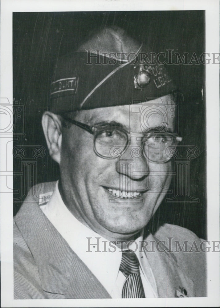 1951 Christ Minneci Chicago State commandent of Marine Corps Ill - Historic Images