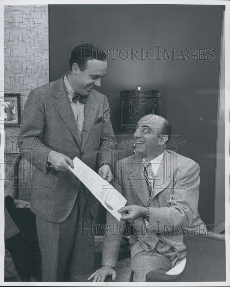 1952 Herbie Mintz &amp; Alderman Robert Morrison - Historic Images