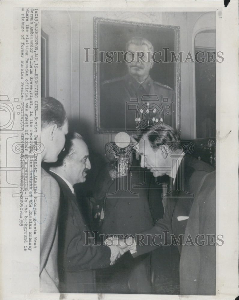 1959 Anastas Mikoyan, Wilhelm Grewe - Historic Images