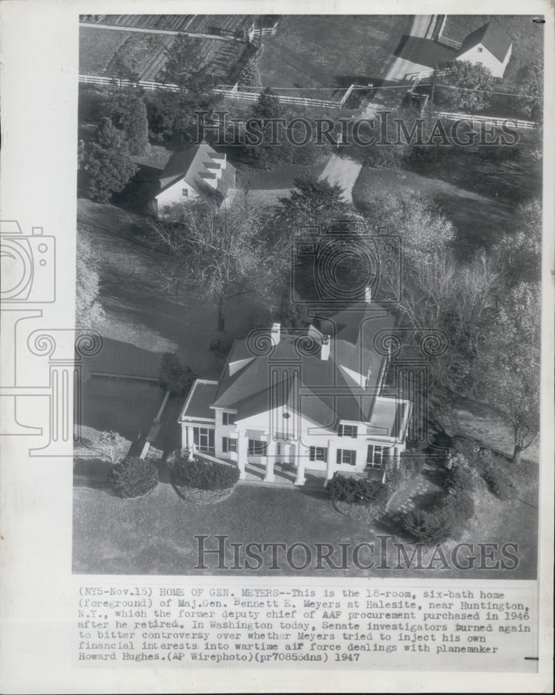 1947 Major General Bennett E. Meyers Home - Historic Images