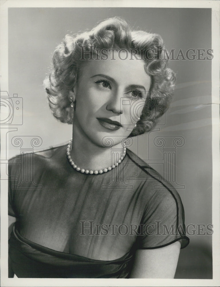 1956 Jan Miner Radio Actress Second Mrs. Burton - Historic Images