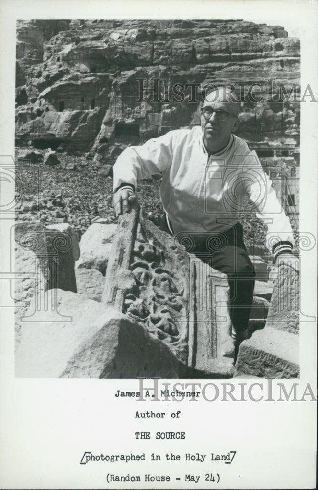1965 Press Photo James A. Michener Author - RSG00889 - Historic Images