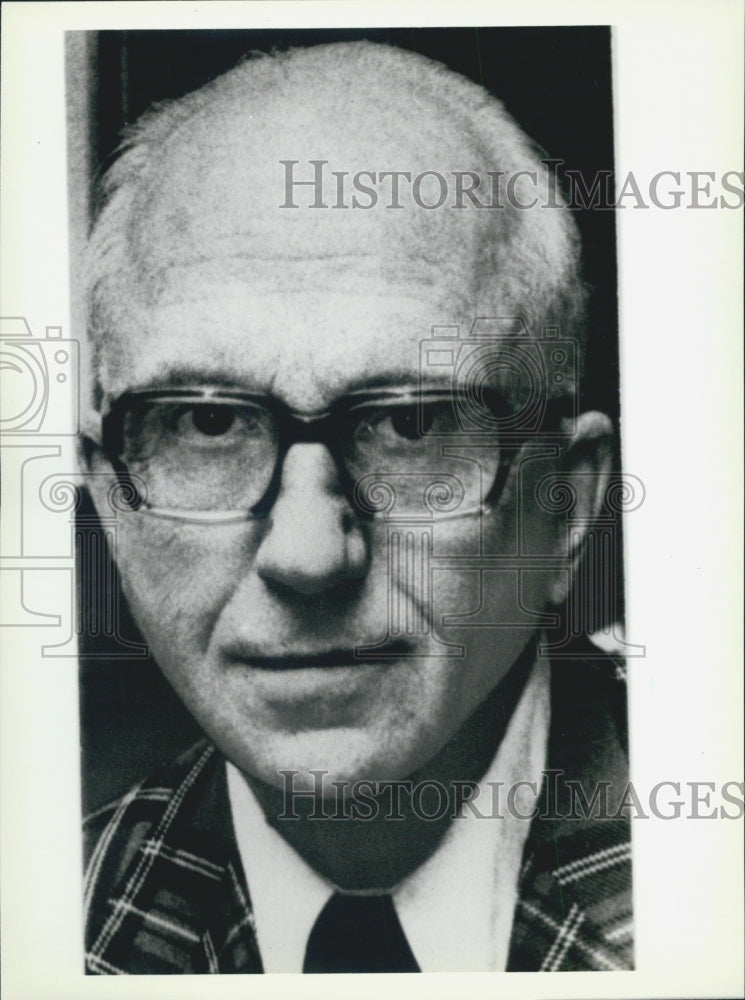 1979 Press Photo Novelist James Michener Closeup Portrait - Historic Images