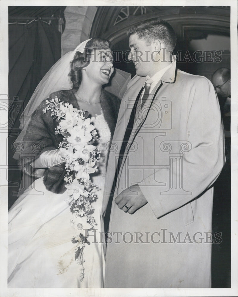 1959 Press Photo Mr and Mrs Elliott Rosevelt Jr - Historic Images