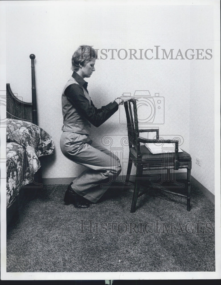 1976 Press Photo Nicole Ronsard author of The No excuse Exercise guide - Historic Images