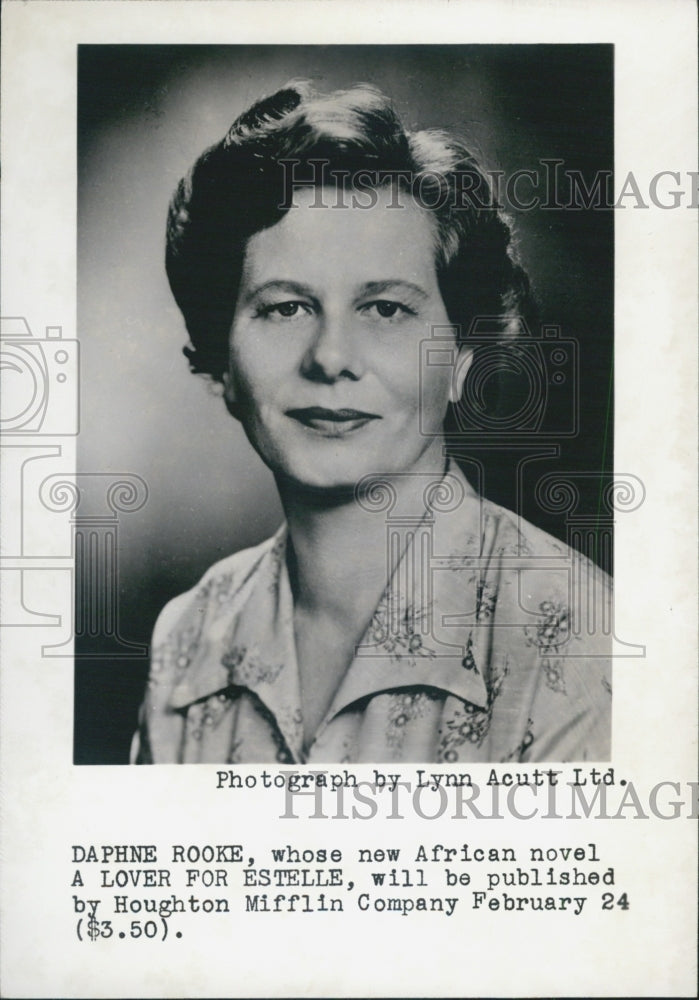 1961 Daphne Rooke A Lover for Estelle Author - Historic Images