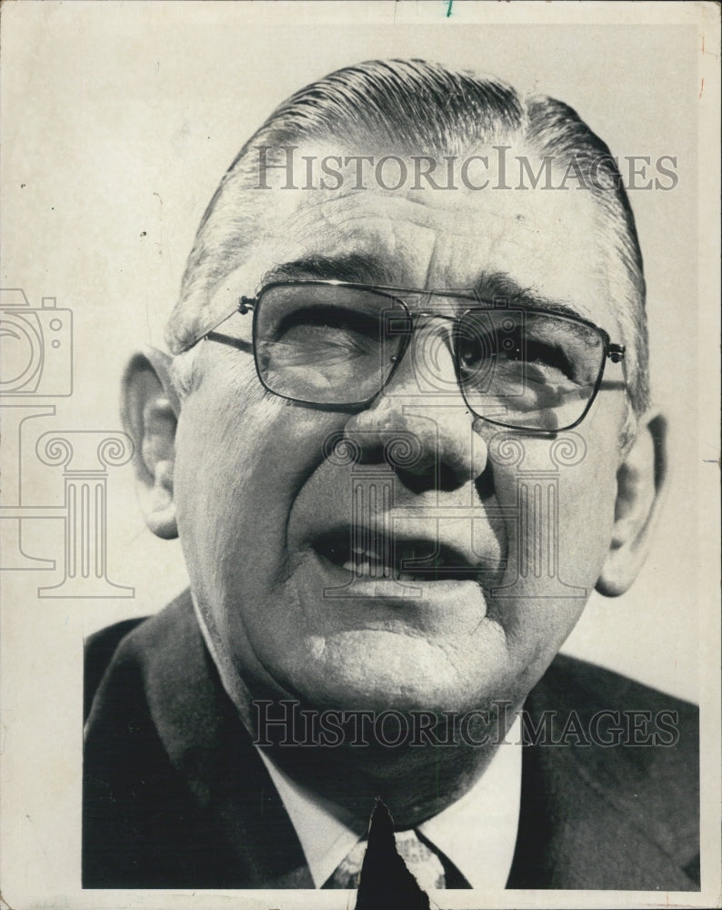 1971 Congressman Wilbur Mills (D-Ark) chairman House Ways and Means - Historic Images