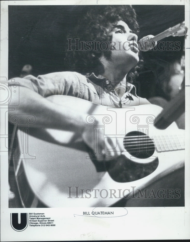 1972 Bill Quateman Guitarist Singer musician - Historic Images