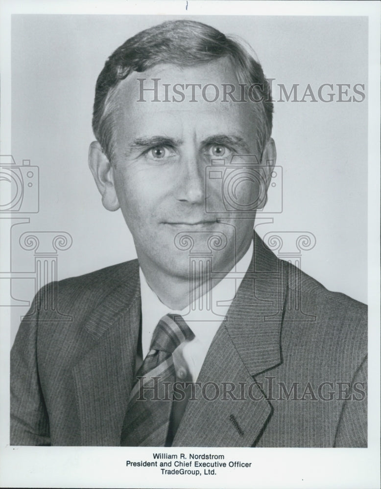 1984 Press Photo Tradegroup Ltd. President Chief Executive William Nordstrom - Historic Images