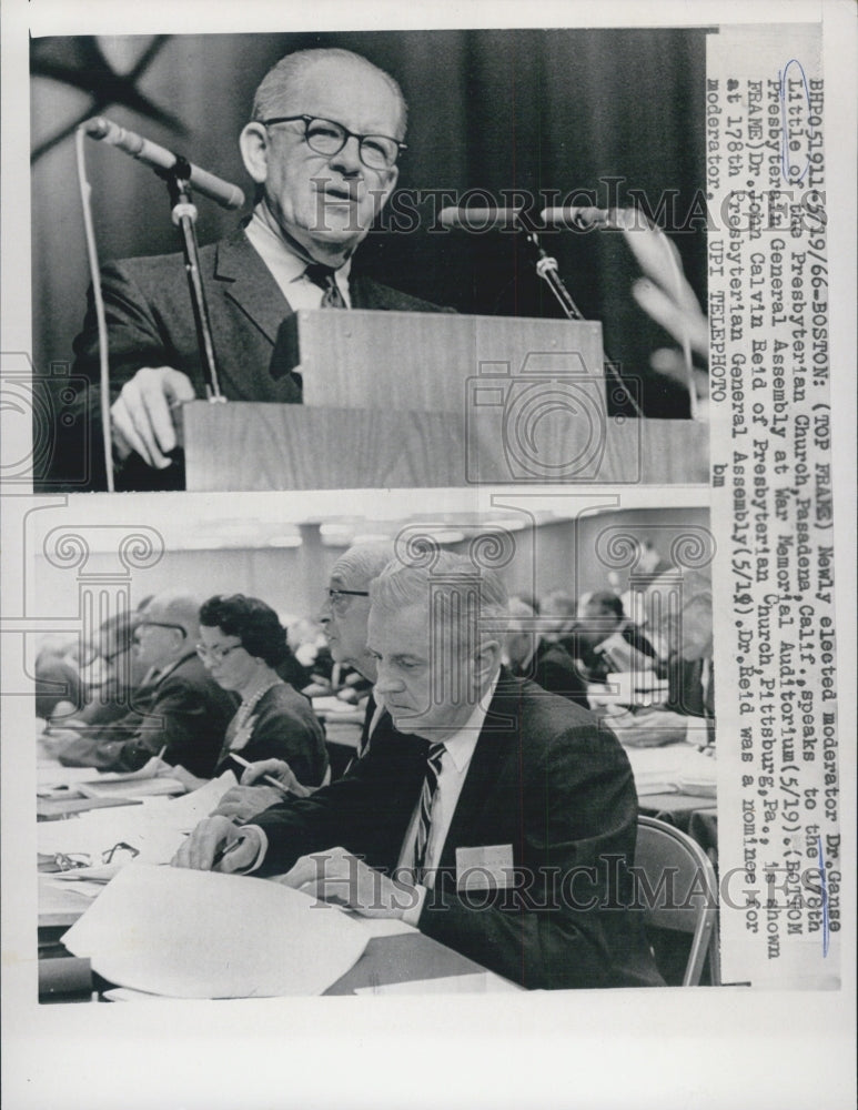 1966 Dr. Ganse Little Moderator Presbyterian General Assembly - Historic Images