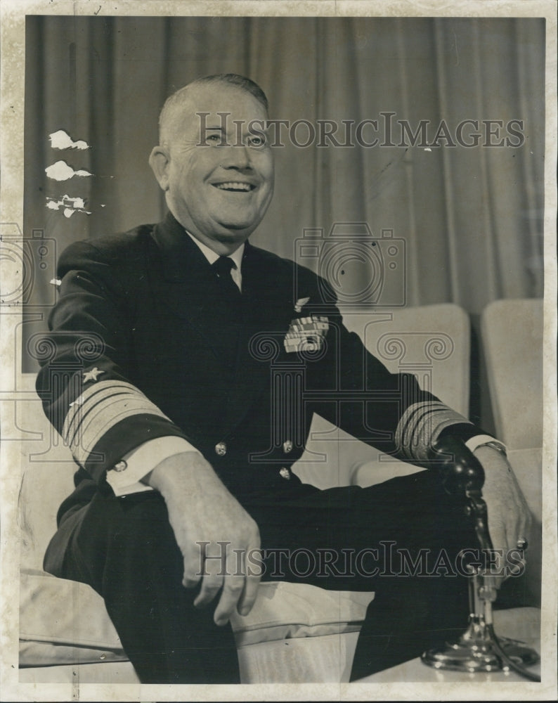 1962 Press Photo Vice Admiral William Raborn jr. Deputy Cheif of Naval Operation - Historic Images