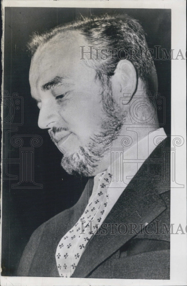 1957 Prince Rainer III of Monaco Sports Rugged Beard at Switzerland - Historic Images