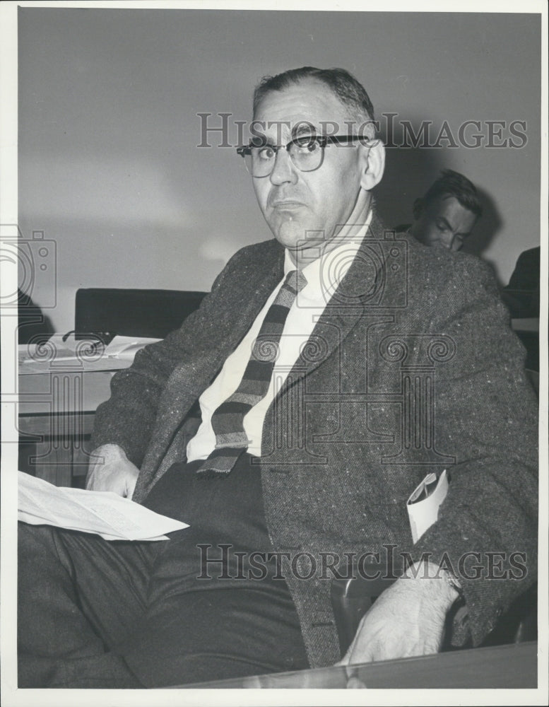 1963 Emerson House Resident Director Clarence Lipschutz Rent Hearing - Historic Images