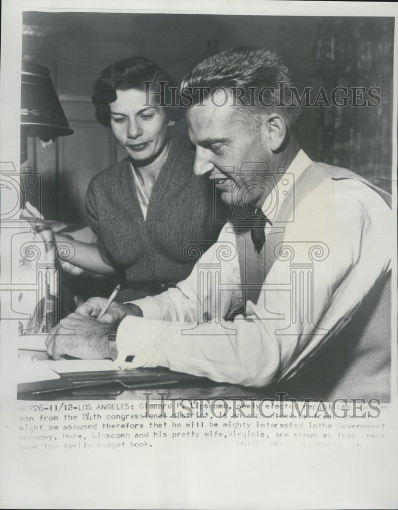 1960 Glenard P. Lipscomb and wife. - Historic Images