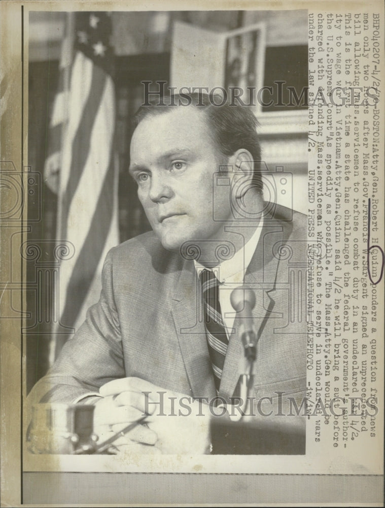 1970 Robert H. Quinn/Attorney General - Historic Images