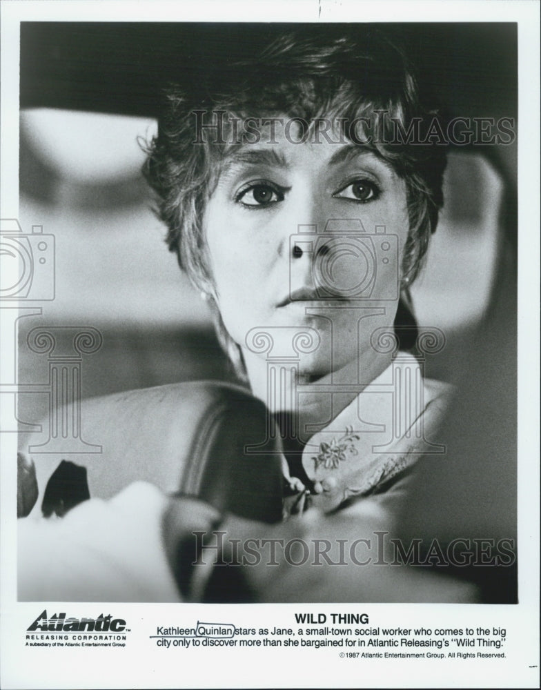 1987 Press Photo Kathleen Quinlan in "Wild Thing." - Historic Images