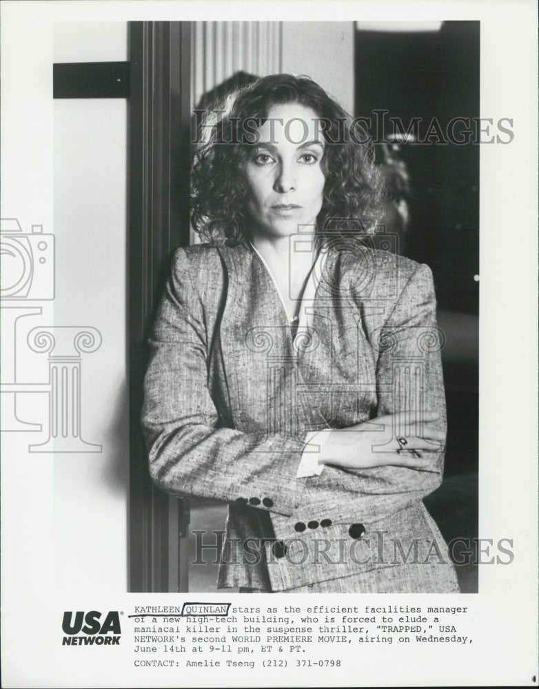 Press Photo Kathleen Quinlan in "Trapped" - Historic Images