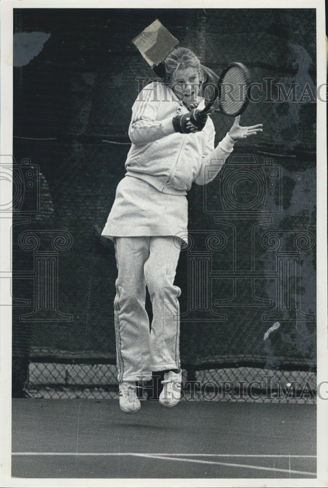 1980 Press Photo Maeva Quinlay High School Tennis - Historic Images