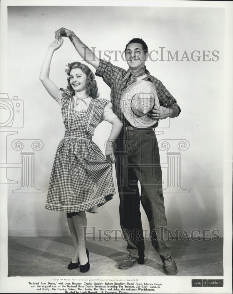 1944 Jean Heather Charles Quigley Actors The National Barn Dance - Historic Images