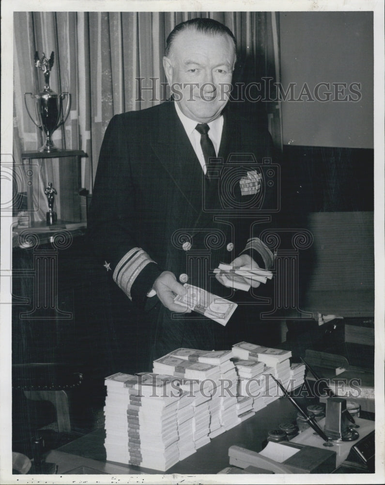 1964 Rear Admiral Howard Yeager Football - Historic Images