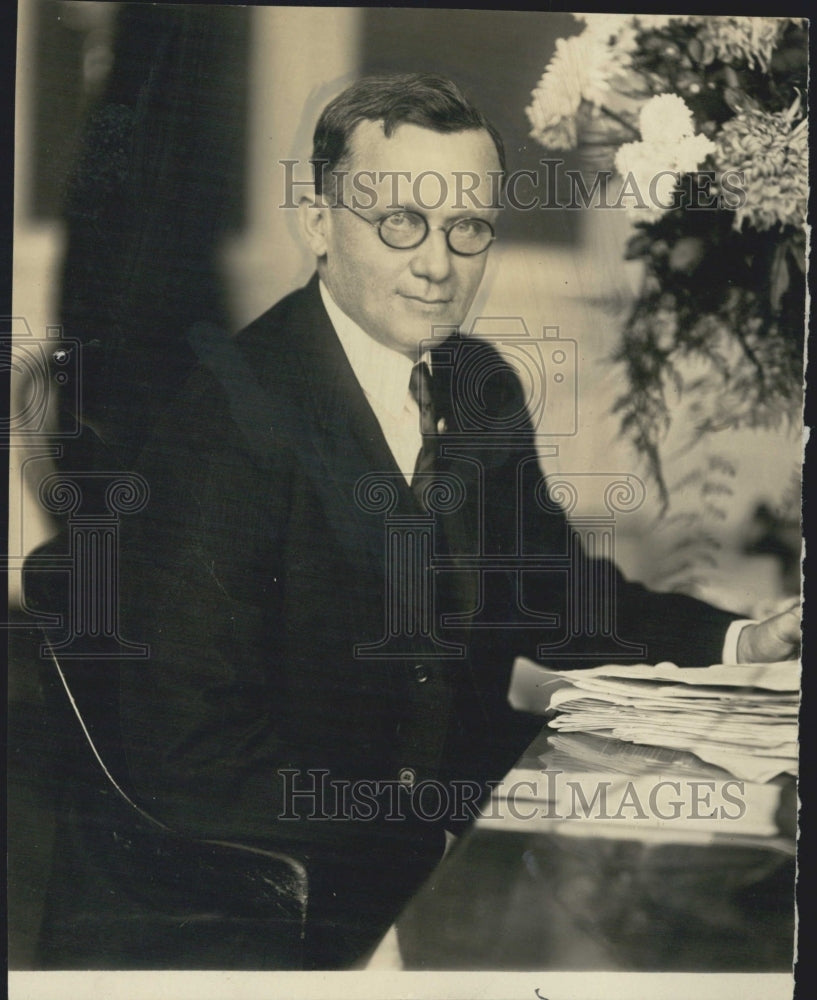 1922 Press Photo E.C. Yellowley/Federal Prohibition Chief - Historic Images