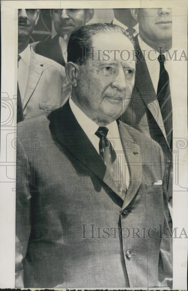 1963 President Miguel Ydigoras Fuentes At Conference San Jose - Historic Images