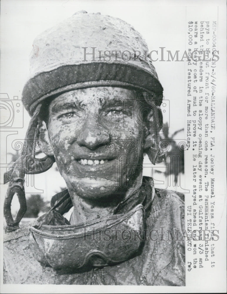 1960 Jockey Manuel Ycaza - Historic Images