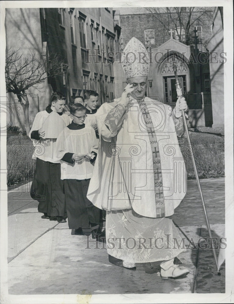 1959 Cardinal Elect Albert Meyer St Viator - Historic Images