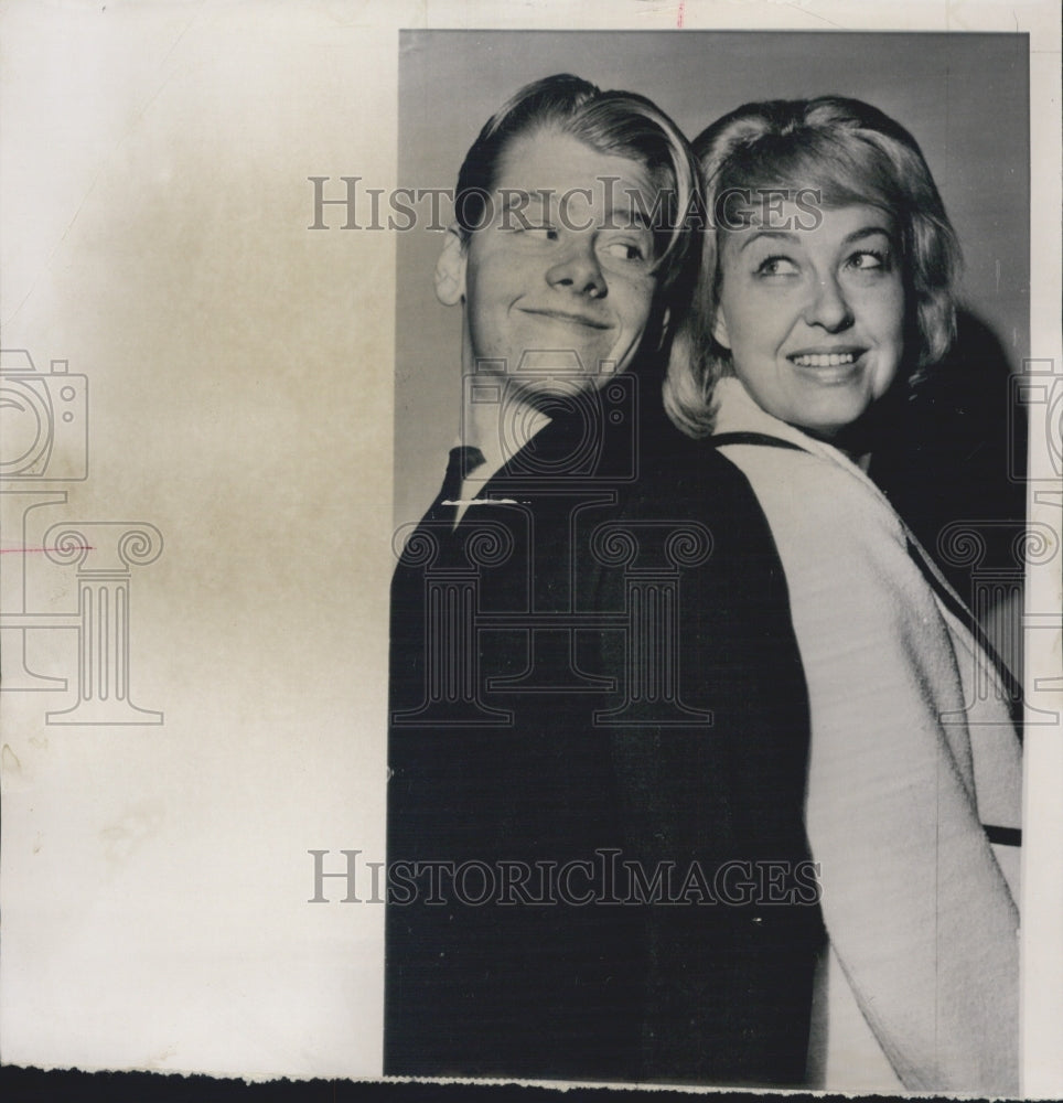 1963 Mickey Rooney Mrs. Betty Jane Kessel - Historic Images