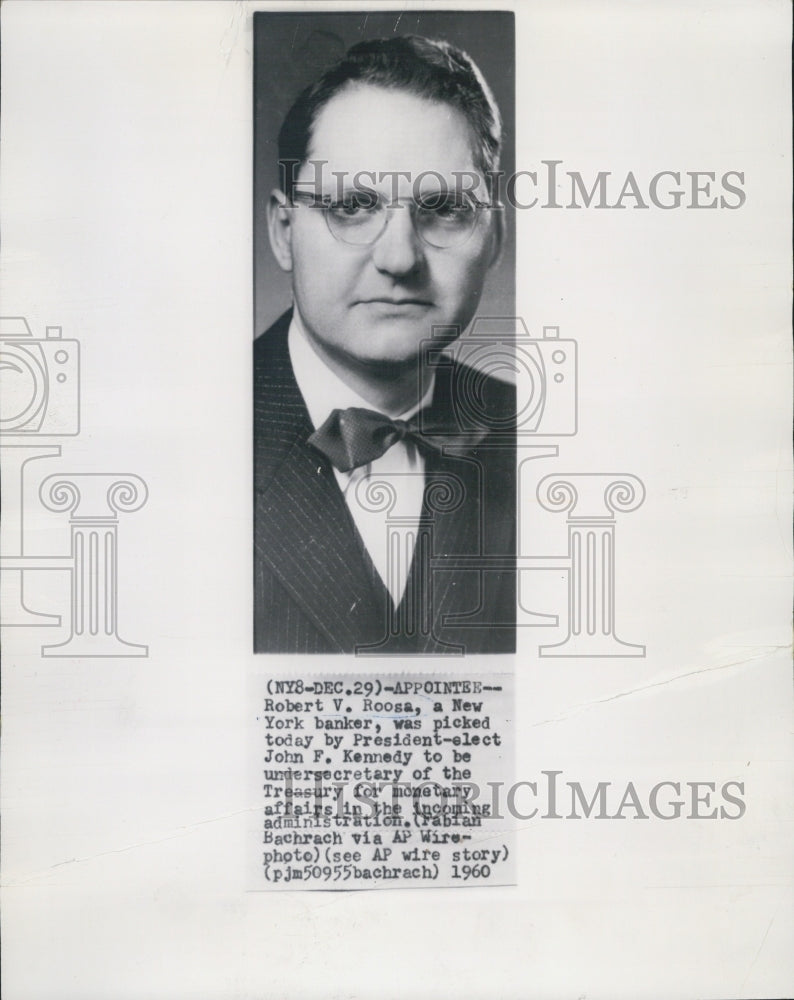 1960 Robert Roosa New York Banker Undersecretary - Historic Images