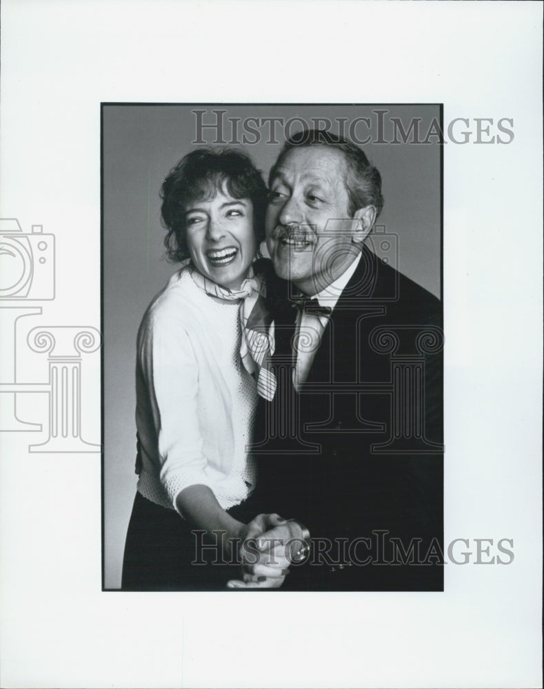 1986 Press Photo Mike Bussbaum Joan Culbert Actor - Historic Images