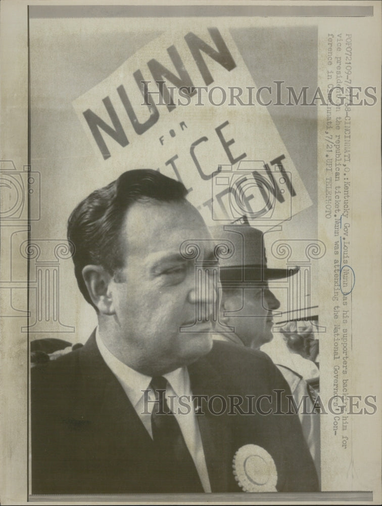 1968 Kentucky Governor Louis Nunn - Historic Images