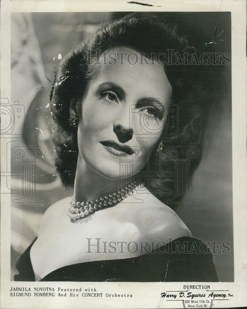 1949 Jarmila Novotná Celebrated Czech Soprano And Actress - Historic Images