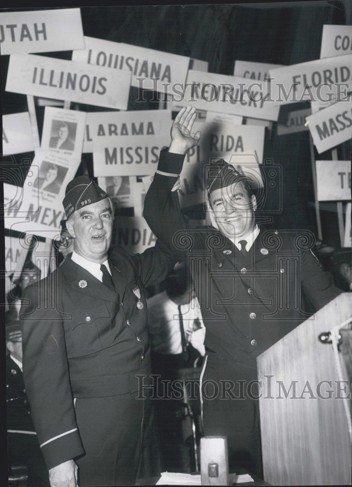 1958 Press Photo John S. Gleason Jr. And Preston J. Moore Of American Legion - Historic Images