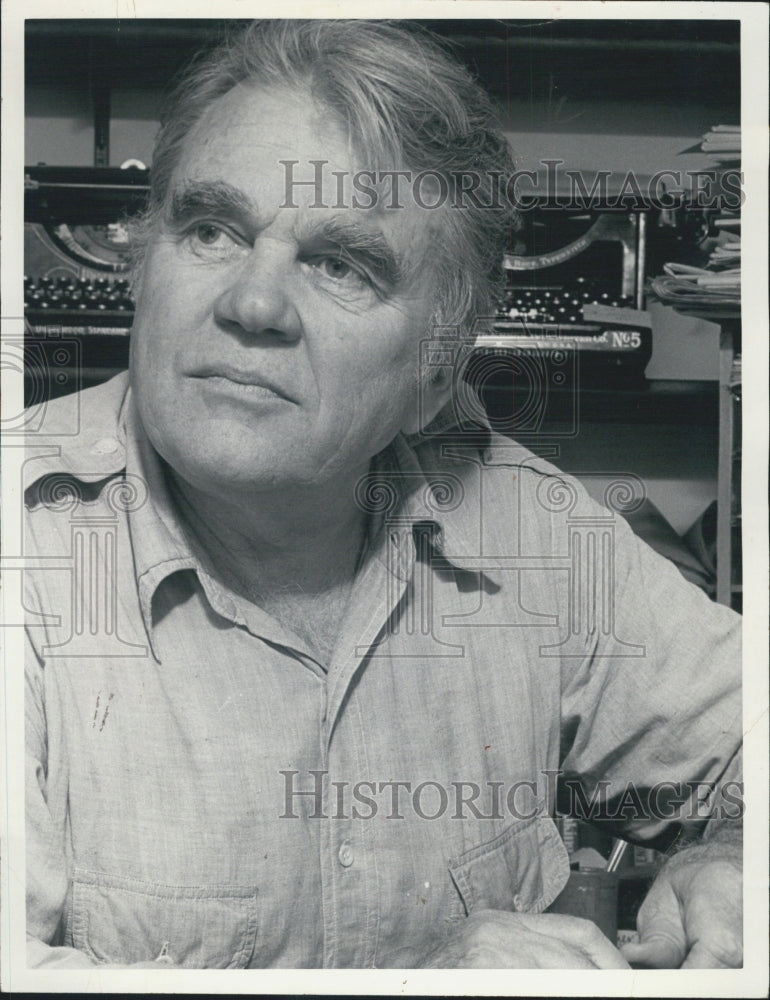 1984 Press Photo CBS News Correspondent Andy Rooney Closeup - Historic Images