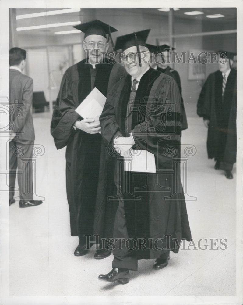 1962 Press Photo Loyola University Honorary Degrees Edward Rooney Kellstadt - Historic Images