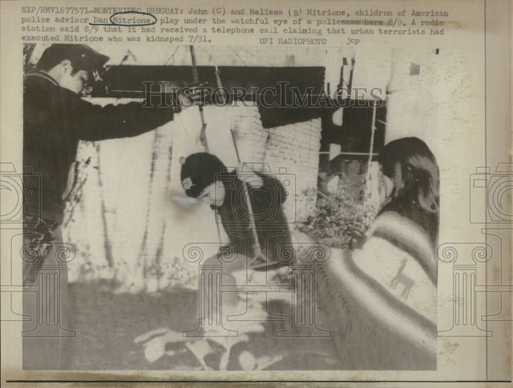 1970 Dan Mitrione's Children John Melissa After Mitrione Death - Historic Images